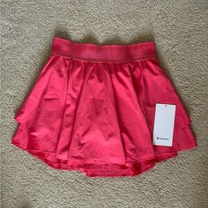 LULULEMON Womens Court Rival Skirt High Rise Size 4 Glaze Pink